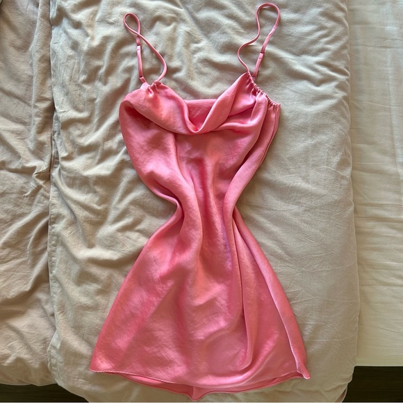 ๐ Aritzia Cowl Neck Silk Dress - Picture 3 of 5